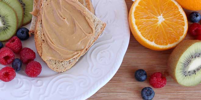 Liste mit gesunden Snacks