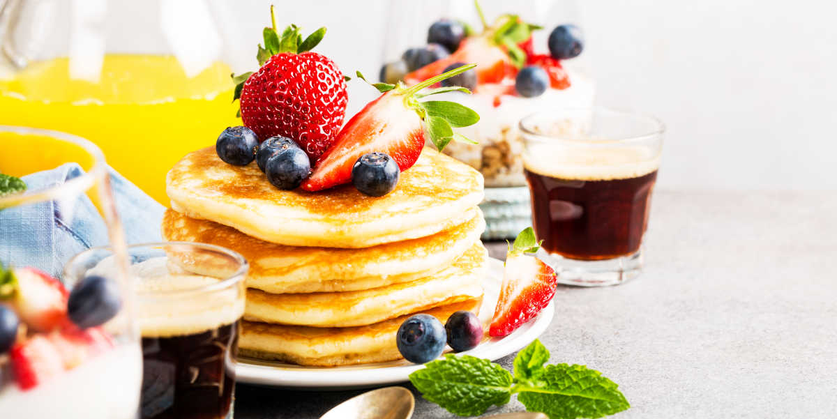 ‌Haferflocken-Pfannkuchen zum Frühstück