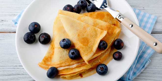 Crêpe mit Whey Protein Crêpe mit Whey Protein