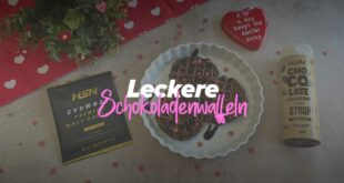 Schokoladenwaffeln zum Valentinstag