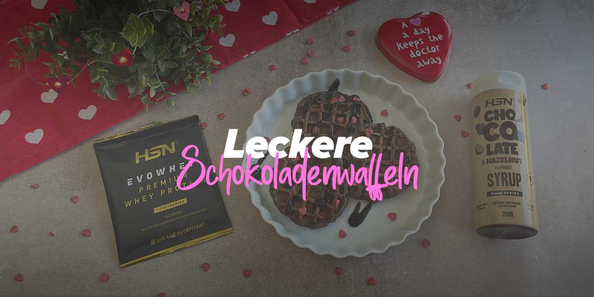 Schokoladenwaffeln zum Valentinstag - Ohne Mehl oder Zucker