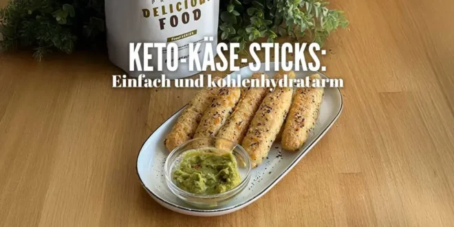 Knusprige und leckere Keto-Käse-Sticks