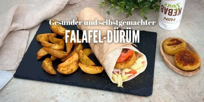Gesunder und selbstgemachter Falafel-Dürüm Gesunder und selbstgemachter Falafel-Dürüm