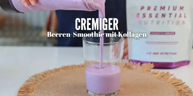 Cremiger Beeren-Smoothie mit Kollagen