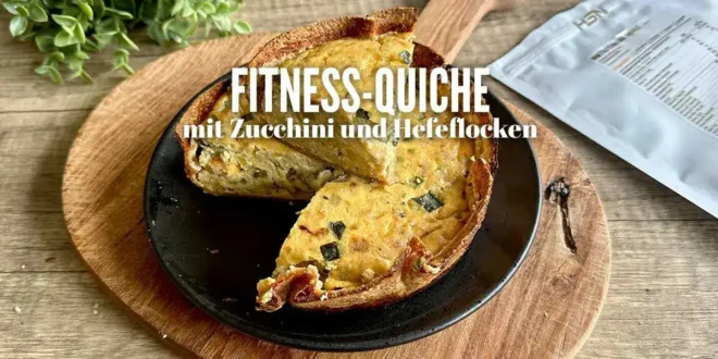 Fitness-Quiche mit Zucchini und Hefeflocken Fitness-Quiche mit Zucchini und Hefeflocken