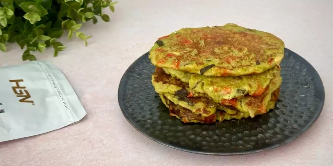 Proteinreiche Gemüse-Tortilla ohne Ei Proteinreiche Gemüse-Tortilla ohne Ei