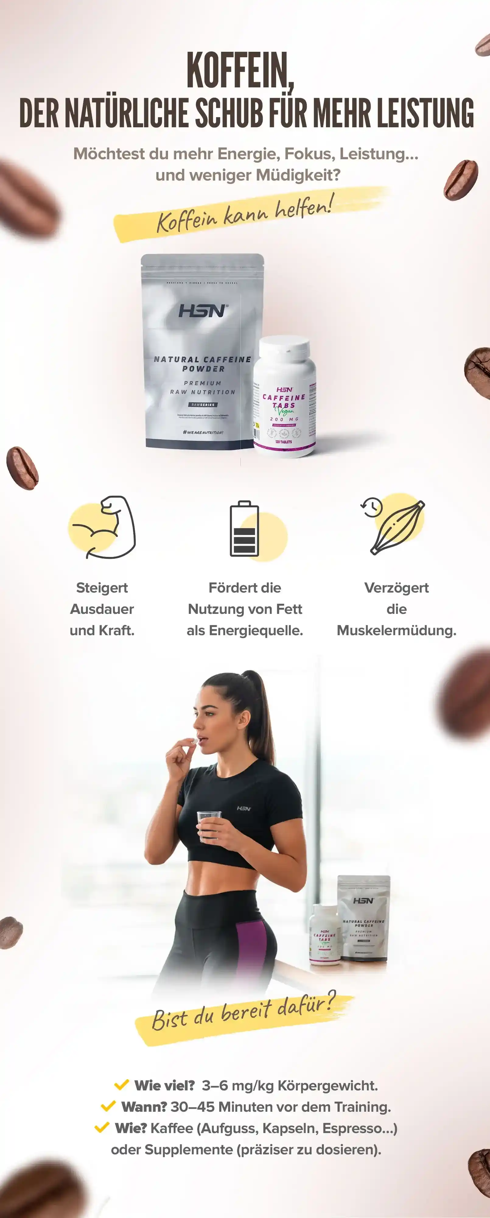 Koffein ist purer Antrieb