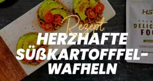 Herzhafte Süßkartoffel-Waffeln