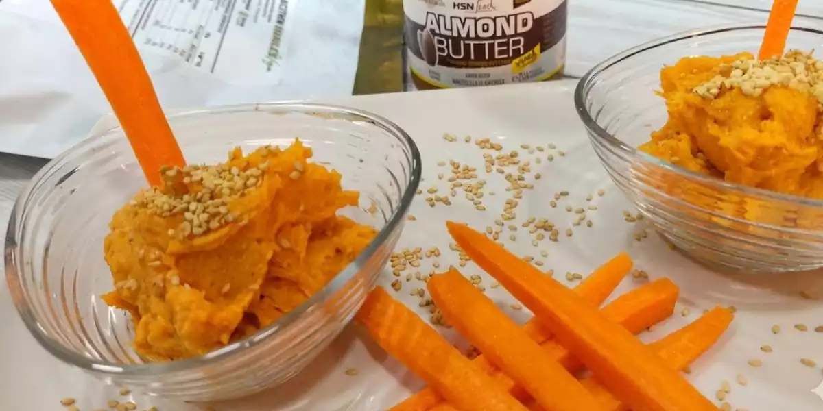 Süßkartoffel-Hummus mit Sojalecithin Süßkartoffel-Hummus mit Sojalecithin