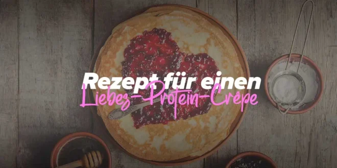 Valentinstag Protein-Crêpe mit Schokoladen-Haselnuss-Geschmack Valentinstag Protein-Crêpe mit Schokoladen-Haselnuss-Geschmack