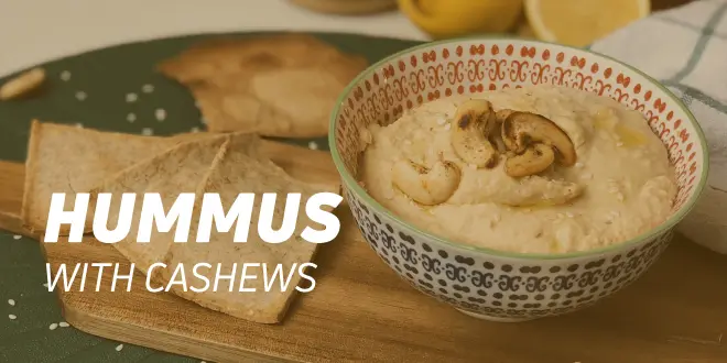 Hummus mit Cashewkernen Hummus mit Cashewkernen