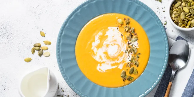 Kürbiscremesuppe mit Kokosmilch