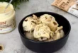 Weiße Schokoladen-Eiskugeln