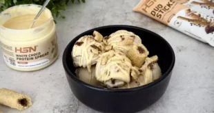 Weiße Schokoladen-Eiskugeln