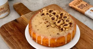 Extra cremiger Protein-Cheesecake mit weißer Schokolade