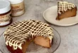 Protein-Käsekuchen mit Schokolade und Haselnüssen