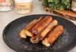 Mit Schokolade gefüllte Röllchen