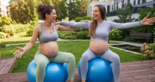 Pilatesball-Übungen für Schwangere