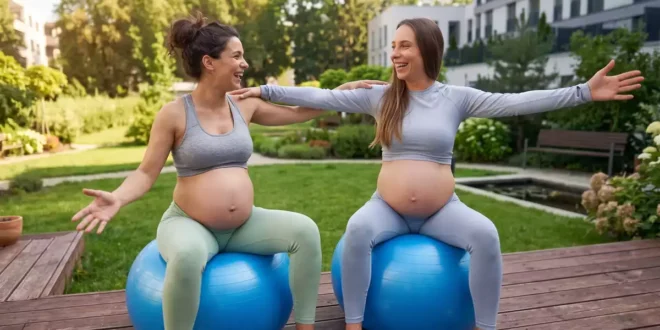 Pilatesball-Übungen für Schwangere Pilatesball-Übungen für Schwangere