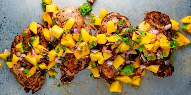 Tropisches Hähnchen mit Mango