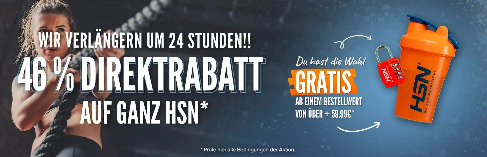 46 % Direktrabatt auf ganz HSN
