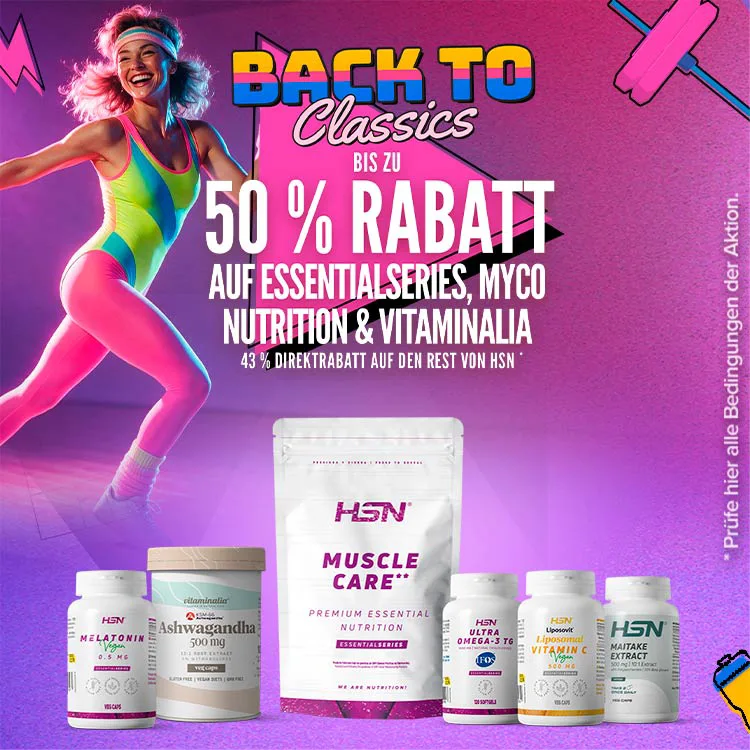 Bis zu 50 % Rabatt auf EssentialSeries, Myco Nutrition & Vitaminalia