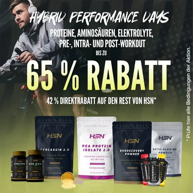 Bis zu 65 % Rabatt auf Proteine, Aminos&auml;uren, Elektrolyte, Pre-, Intra- und Post-Workout
