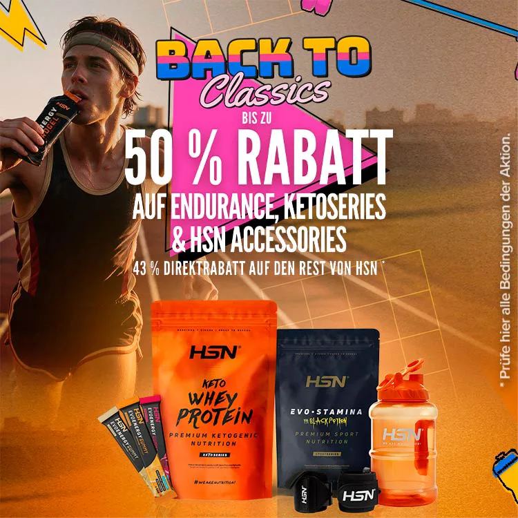 Bis zu 50 % Rabatt auf Endurance, KetoSeries & HSN Accessories