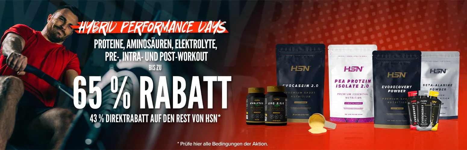 Bis zu 65 % Rabatt auf Proteine, Aminos&auml;uren, Elektrolyte, Pre-, Intra- und Post-Workout
