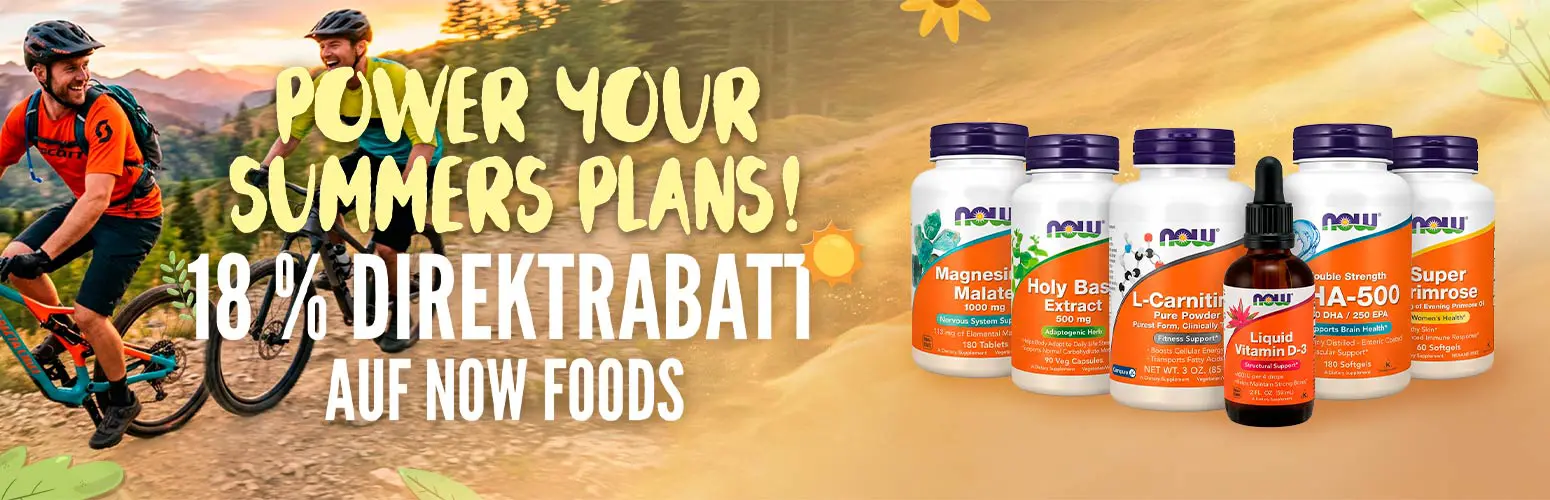 18 % Direktrabatt auf Now Foods