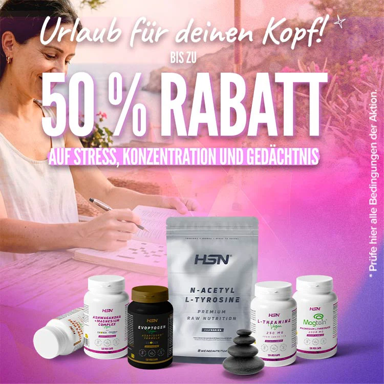 Bis zu 50 % Rabatt auf Stress, Konzentration und Ged&auml;chtnis