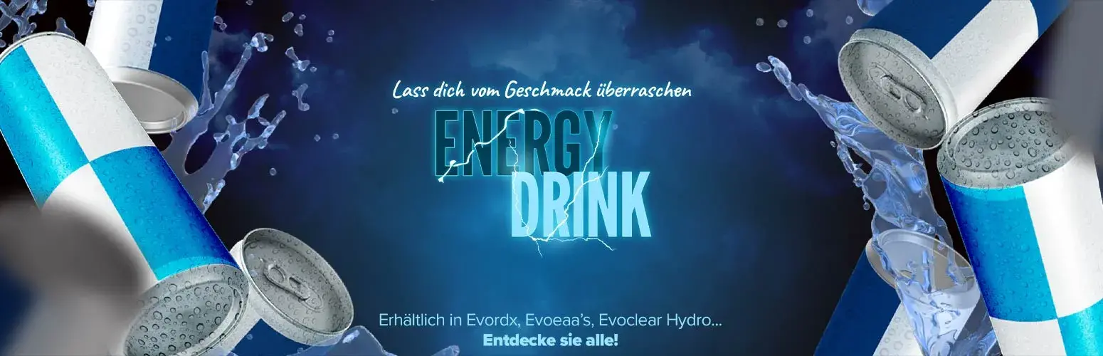 Probier unseren Geschmack Energy Drink