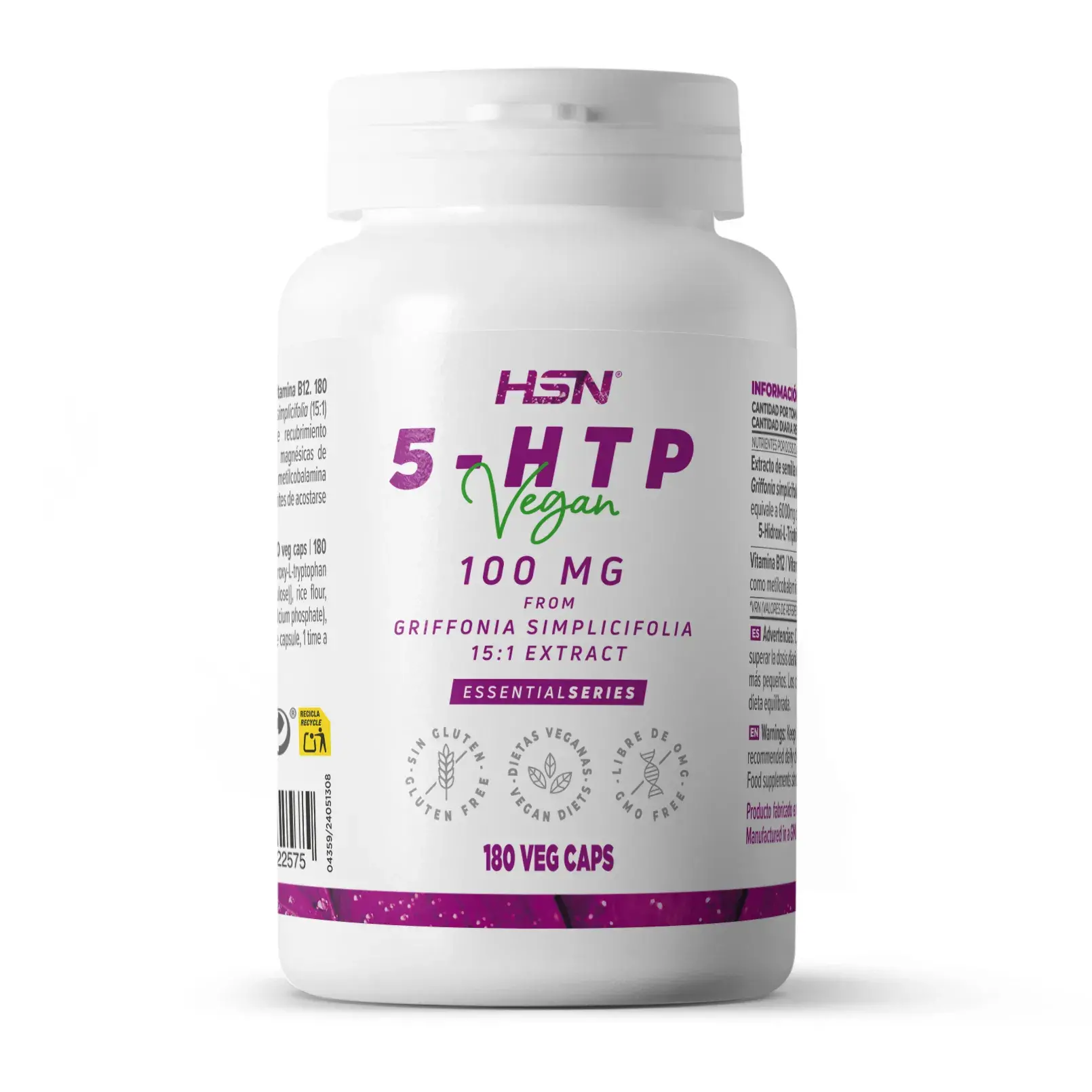 5-HTP 100mg - 180 veg caps
