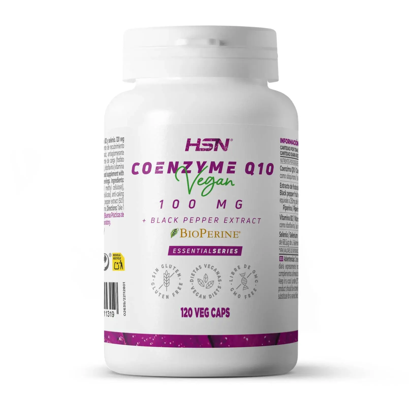COENZYM Q10 100 mg + BioPerine® - 120 veg caps