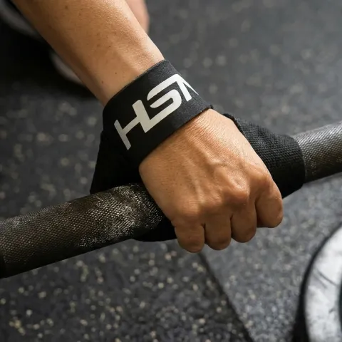 HSN BLACK LEATHER LIFTING STRAPS (2 UNITS)