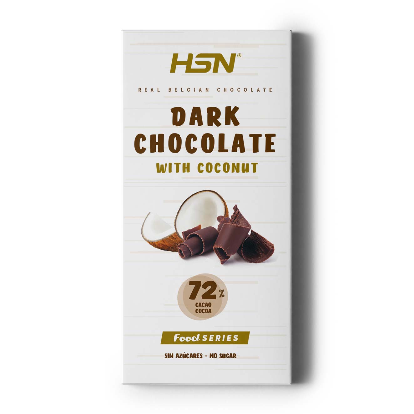 DUNKLE SCHOKOLADENTAFEL MIT KOKOSNUSS OHNE ZUCKER - 100 g