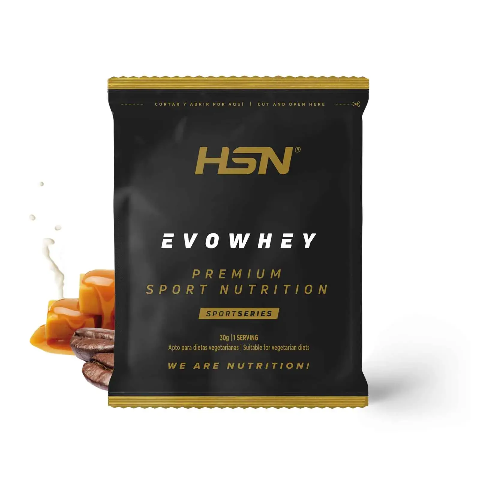 EVOWHEY PROTEIN PROBE 30 g KAFFEE - KARAMELL
