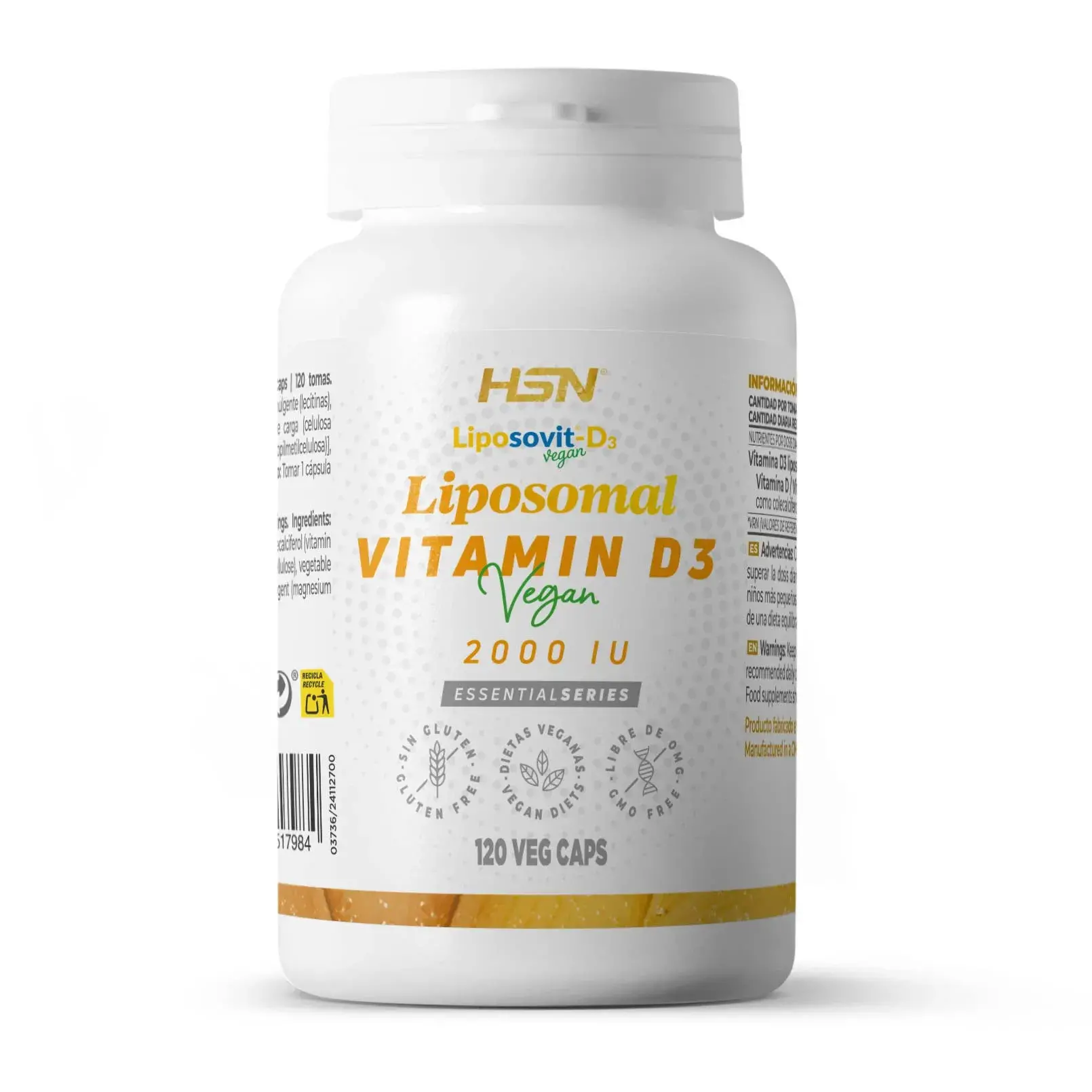 LIPOSOMALES VITAMIN D3 VEGAN (Liposovit®) 2000UI - 120 veg caps