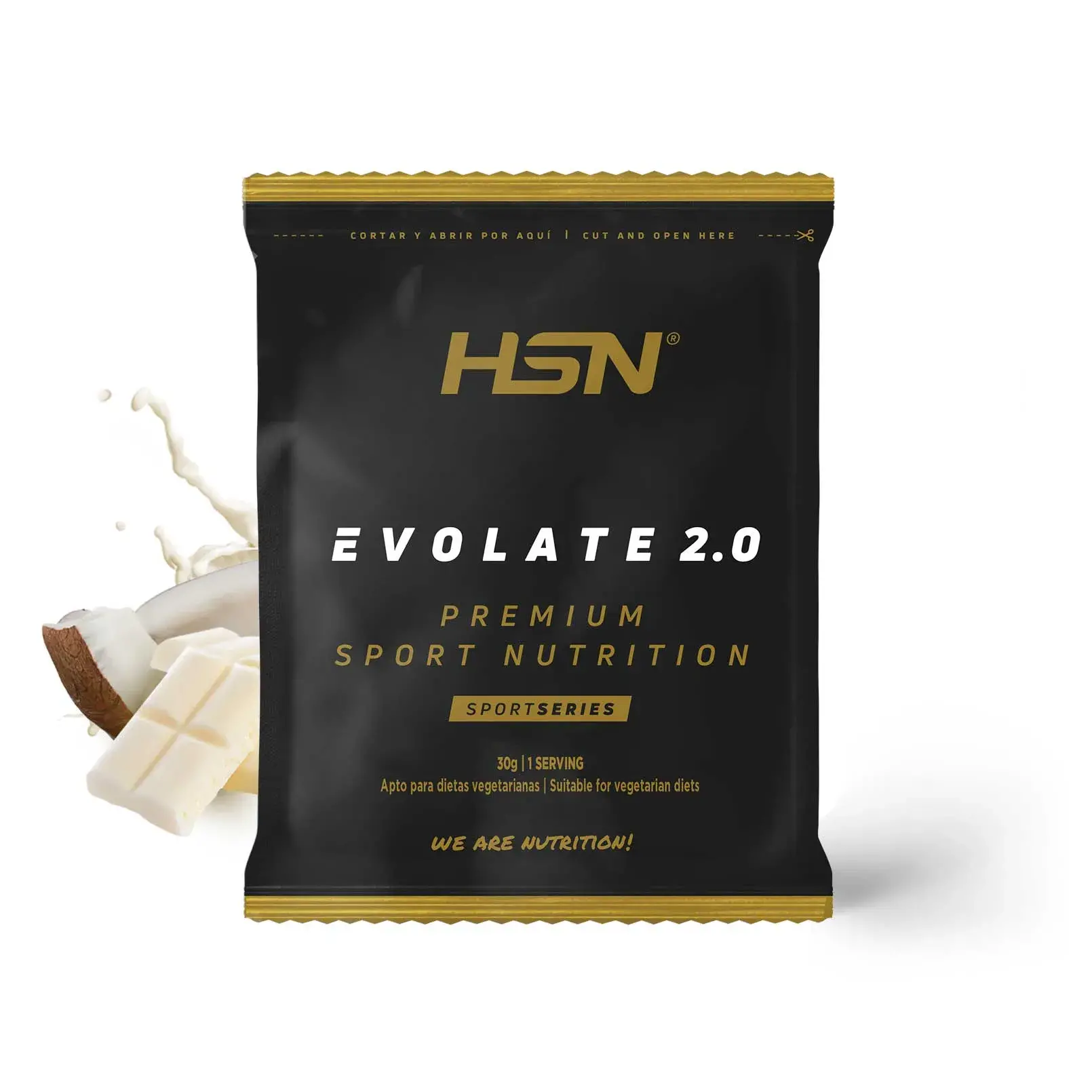 PROBE EVOLATE 2.0 (WHEY ISOLATE CFM) 30 g WEIßE SCHOKOLADE - KOKOSNUSS