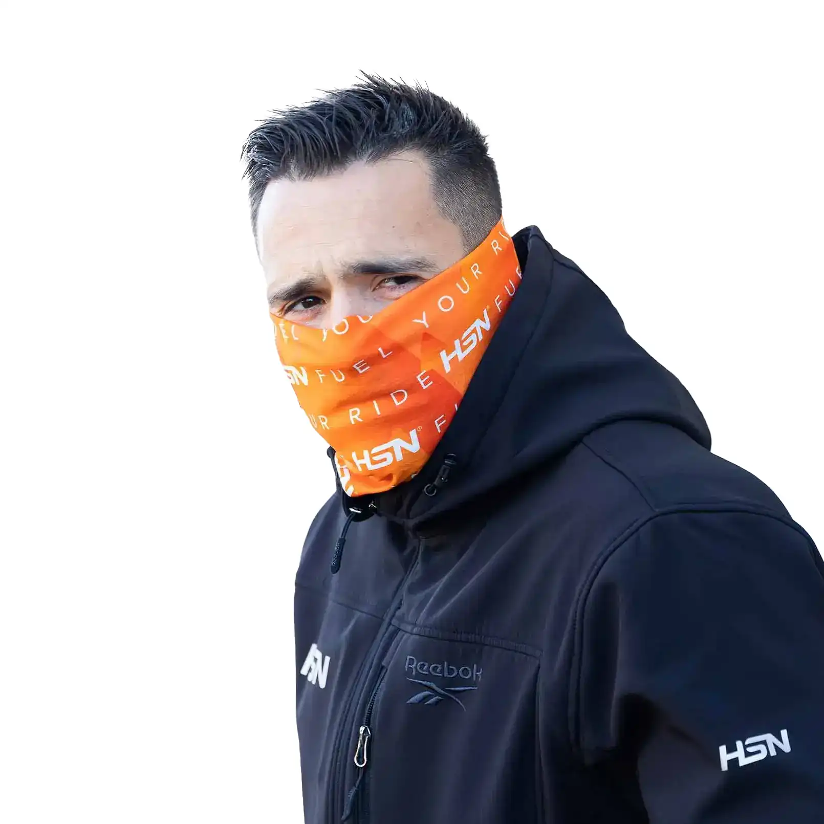HSN SCHLAUCHSCHAL ATMUNGSAKTIV ORANGE 'FUEL YOUR RIDE'