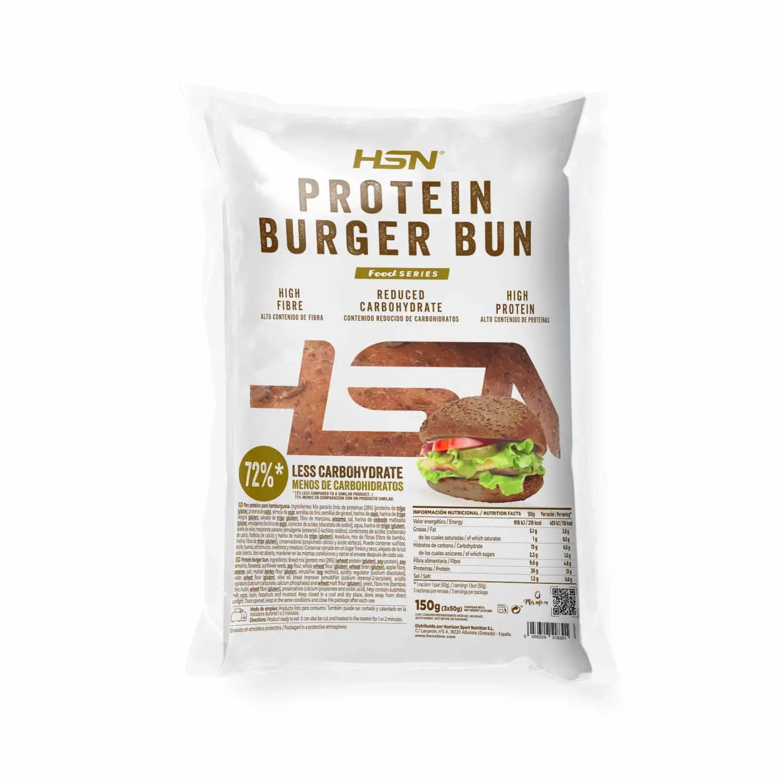 PROTEIN-BURGER-BRÖTCHEN 3 x 50 g