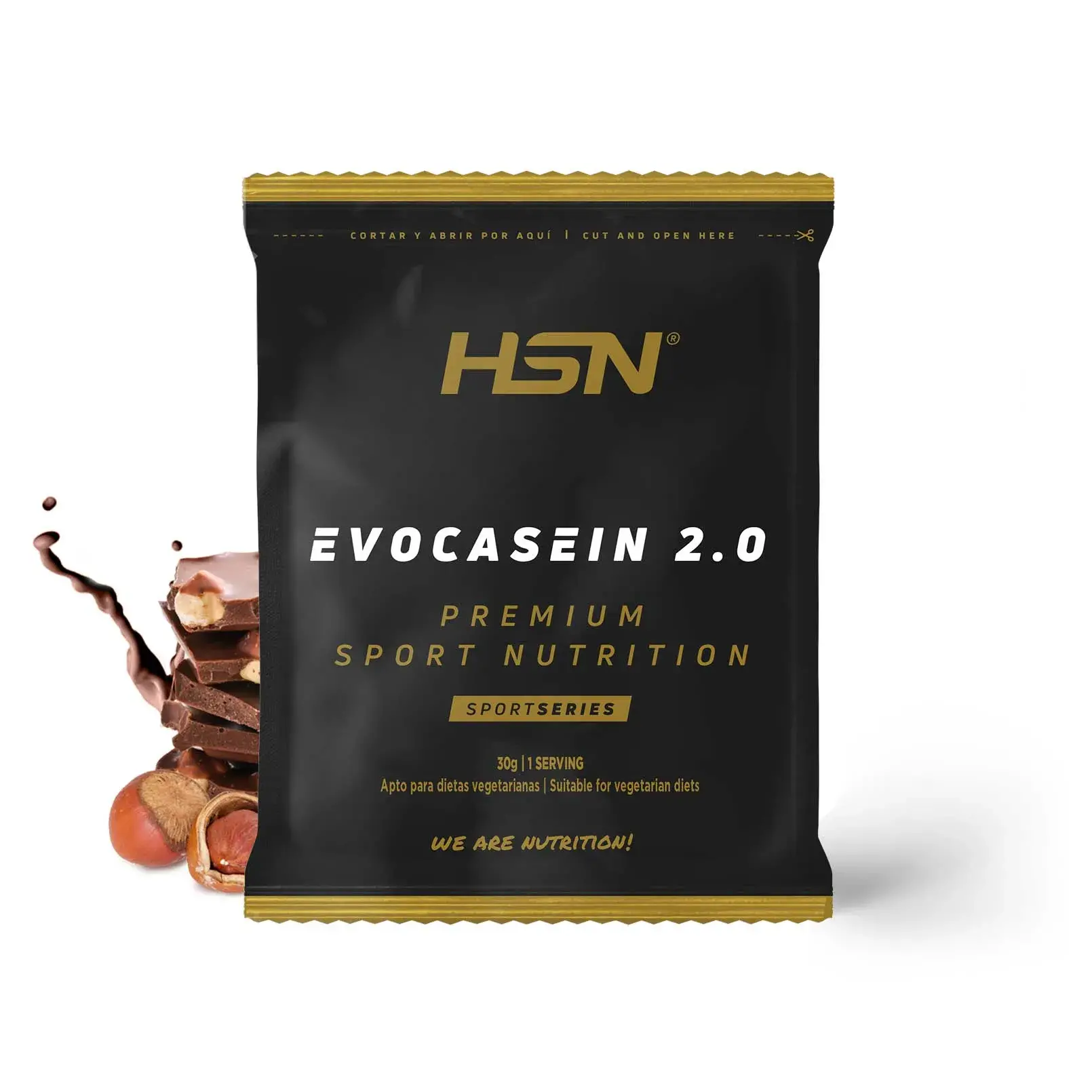 PROBE EVOCASEIN 2.0 (MICELLAR CASEIN + DIGEZYME®) 30 g SCHOKOLADE - HASELNUSS