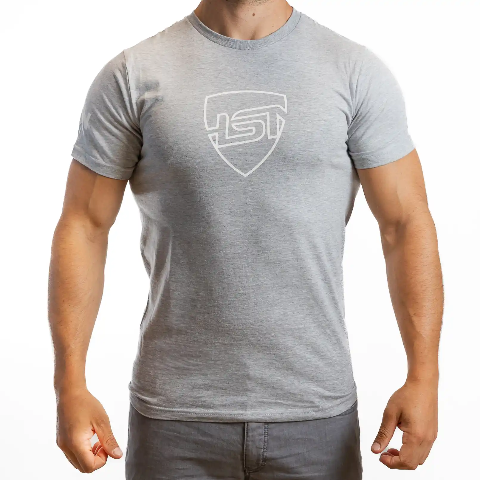HSN T-SHIRT AUS BAUMWOLLE WE ARE NUTRITION GRAU - L