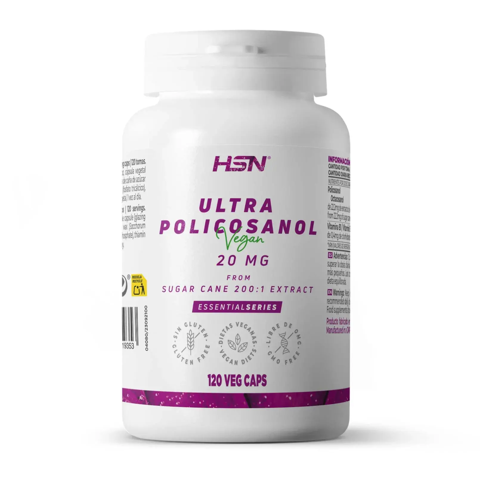 ULTRA POLICOSANOL 20 mg - 120 veg caps