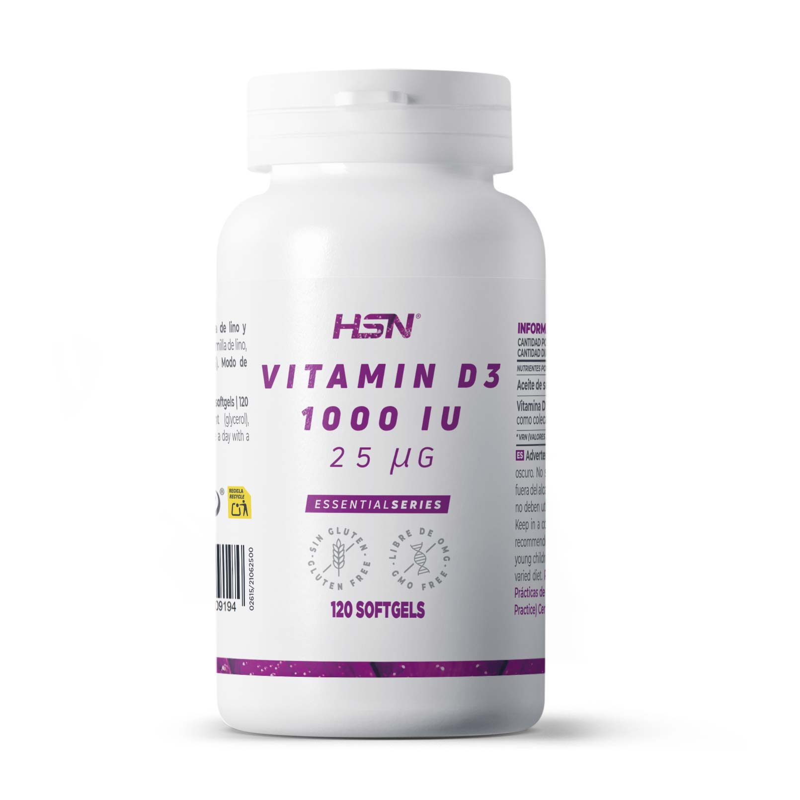 VITAMIN D3 1000UI - 120 Softgels