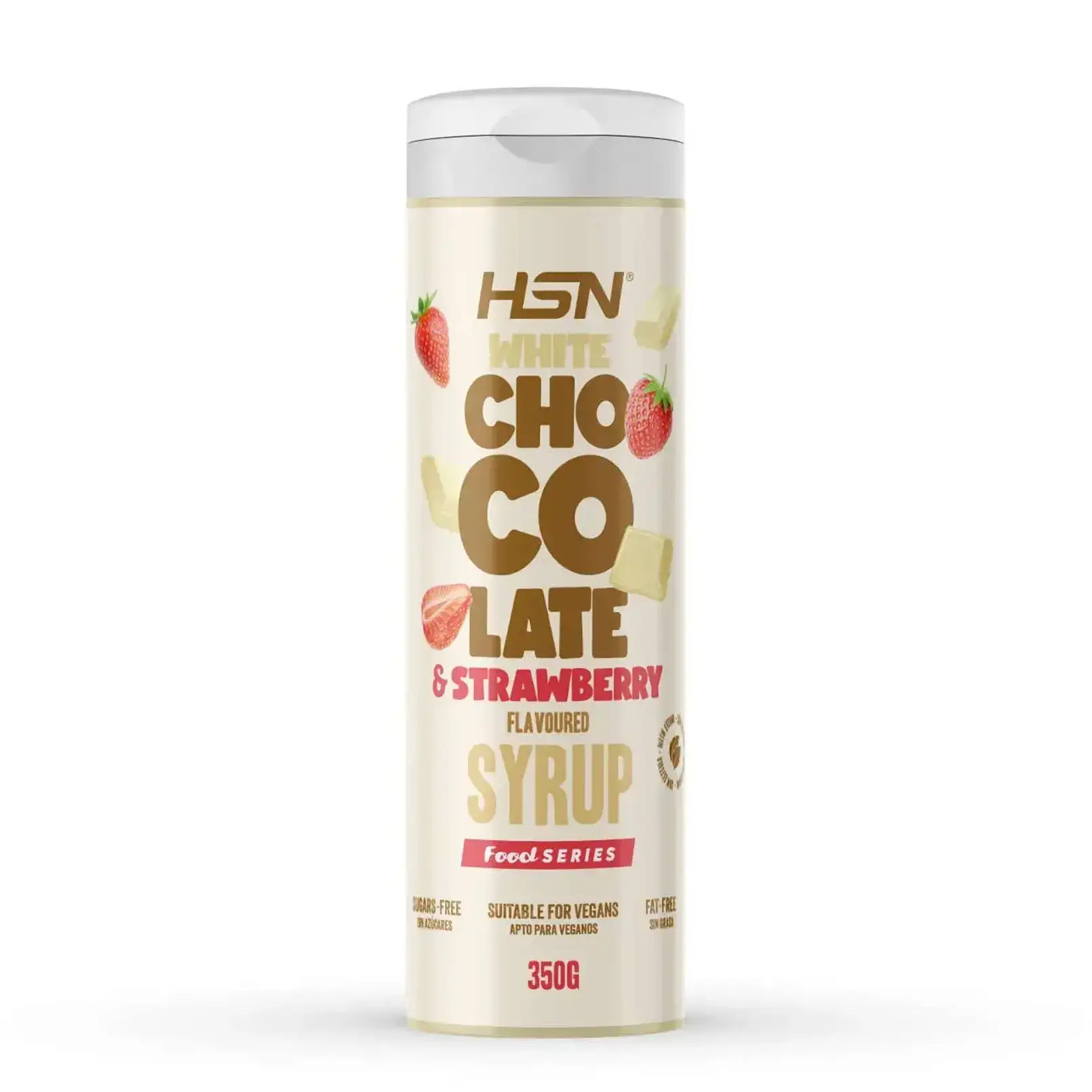 WEIßE SCHOKOLADE UND ERDBEERE SIRUP - 350 g
