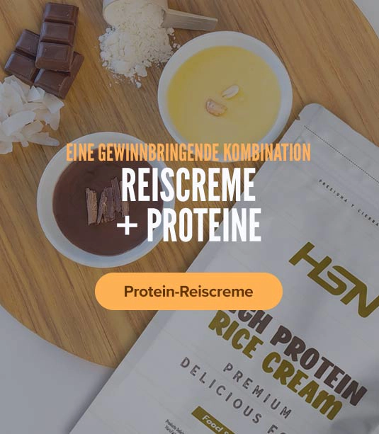 Crema de arroz proteica