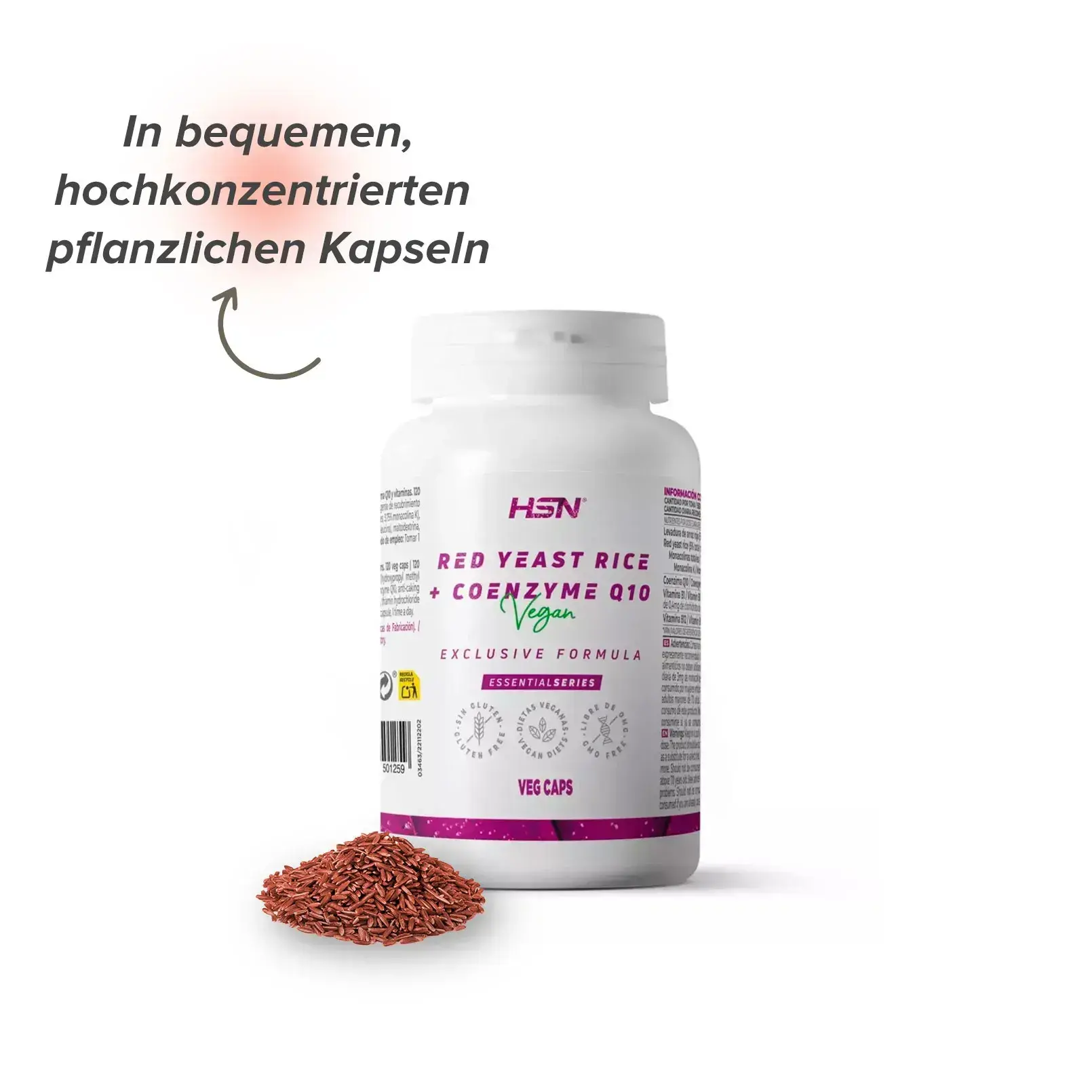 Rotschimmelreis mit Coenzym Q10 Rotschimmelreis mit Coenzym Q10