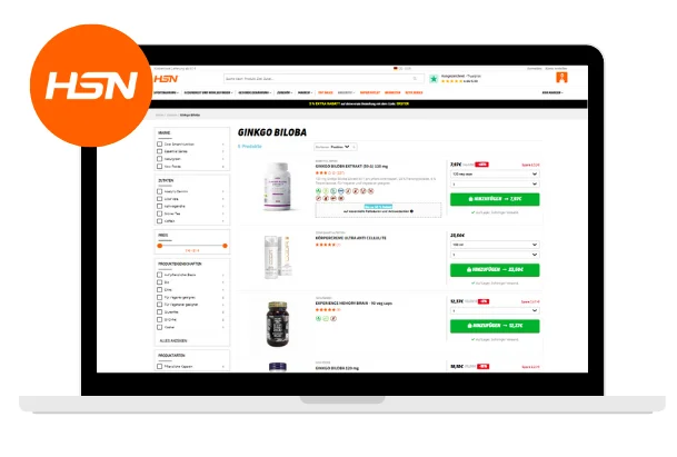 Pr&auml;parate mit Ginkgo biloba