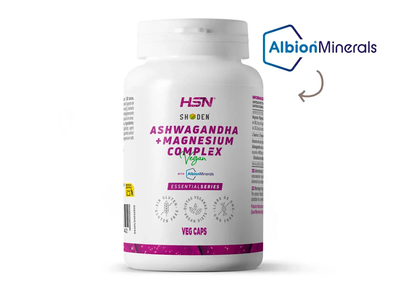 Ashwagandha-Extrakt mit Magnesium HSN